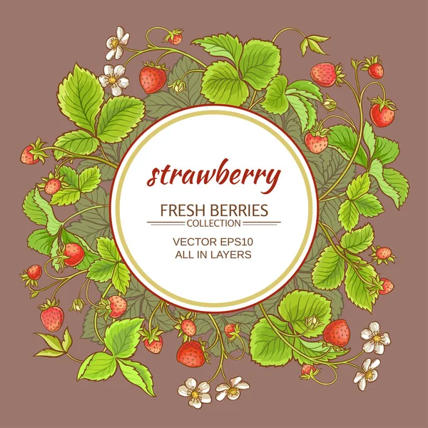 çilek vektör çerçeve