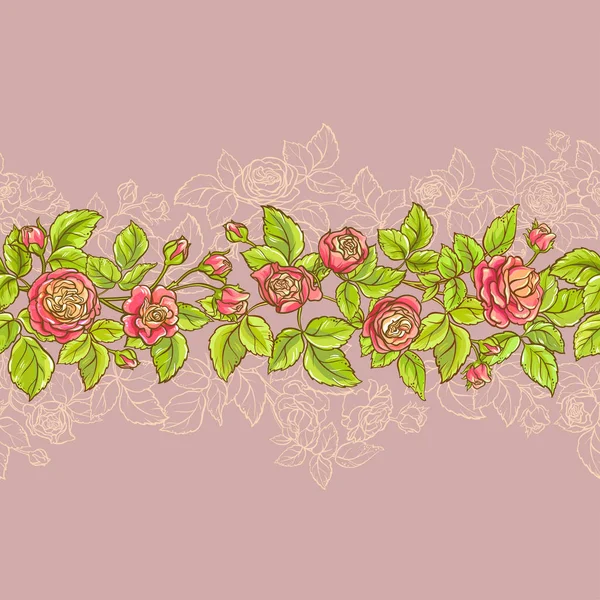 Motif vectoriel rose — Image vectorielle