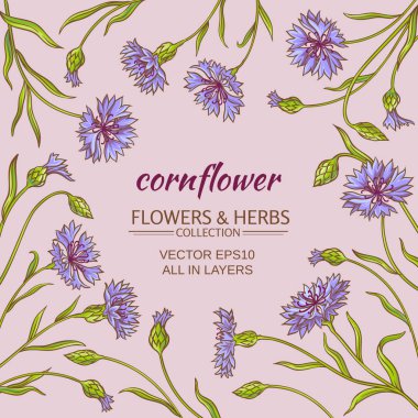 Mısır çiçek vektör çerçeve