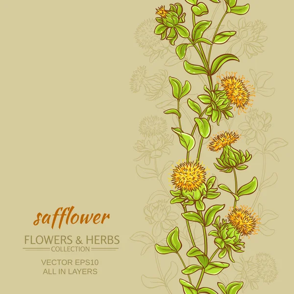 Цвет фона safflower — стоковый вектор
