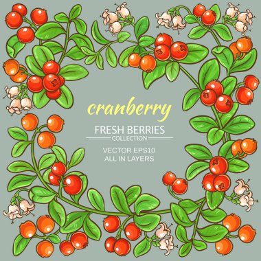 Kızılcık vektör çerçeve