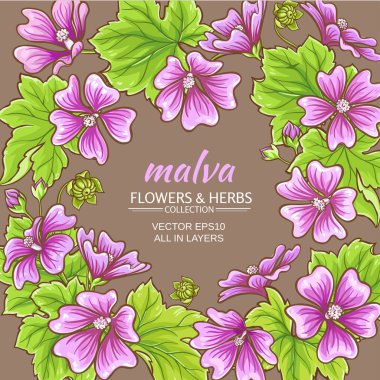 Malva vektör çerçeve