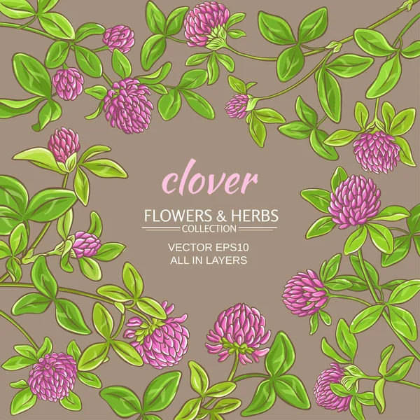 Clover vektor ram — Stock vektor