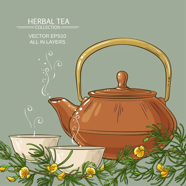 Rooibos çay çaydanlık ve çay kase