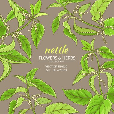 ısırgan vektör çerçeve