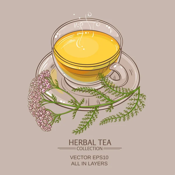 Чашка чая яроу — стоковый вектор