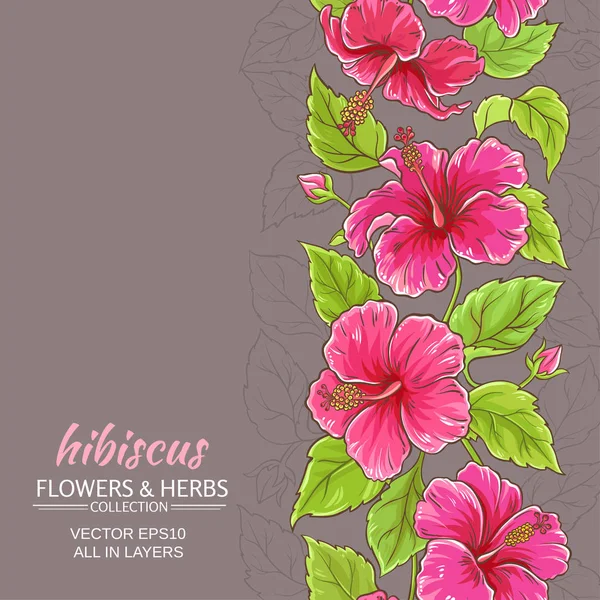 Hibiscus fond vectoriel — Image vectorielle