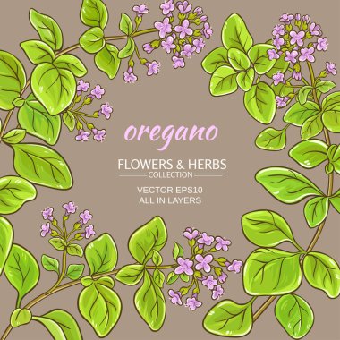 kekik vektör çerçeve