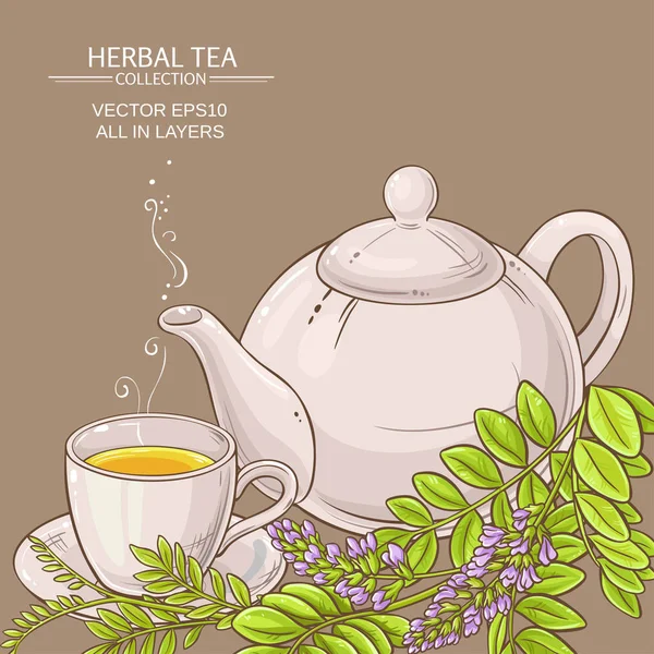 meyan kökü çayı ve çaydanlık bardak