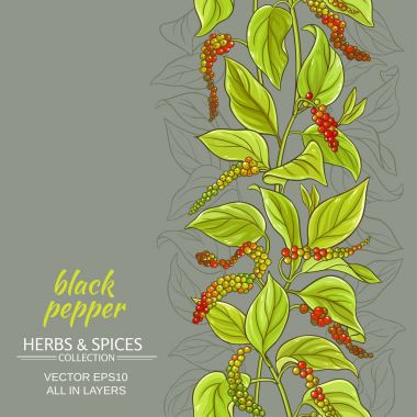 siyah zemin biber vektör arka plan