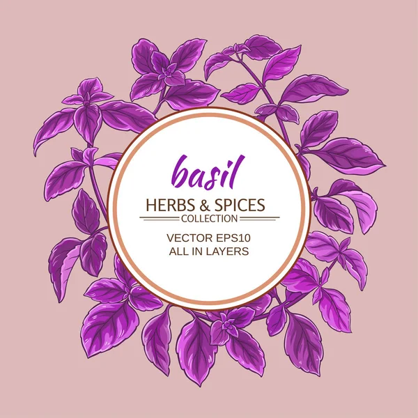 fesleğen vektör çerçeve