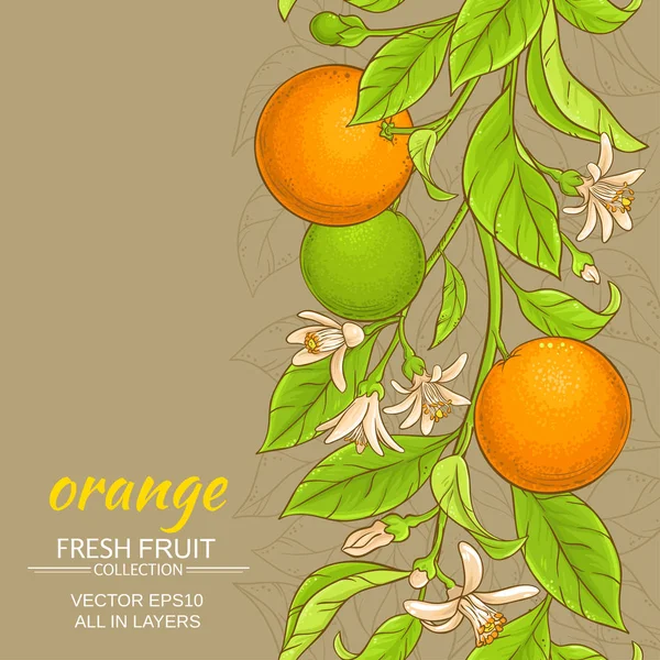 Oranje vector achtergrond — Stockvector