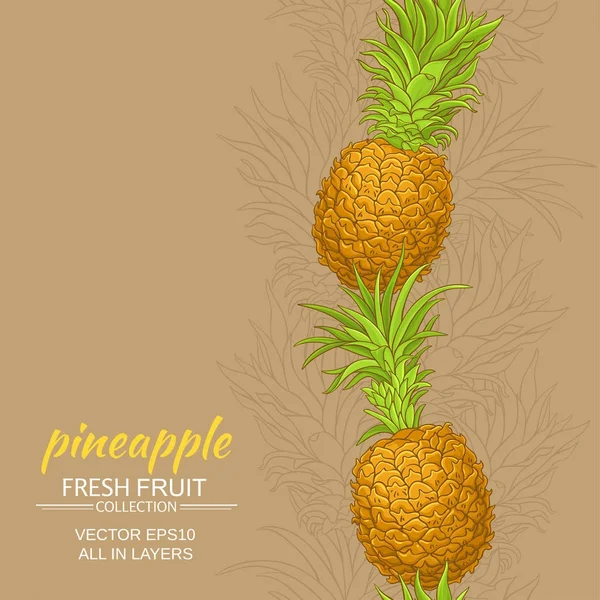 Ananas vektorové pozadí — Stockový vektor