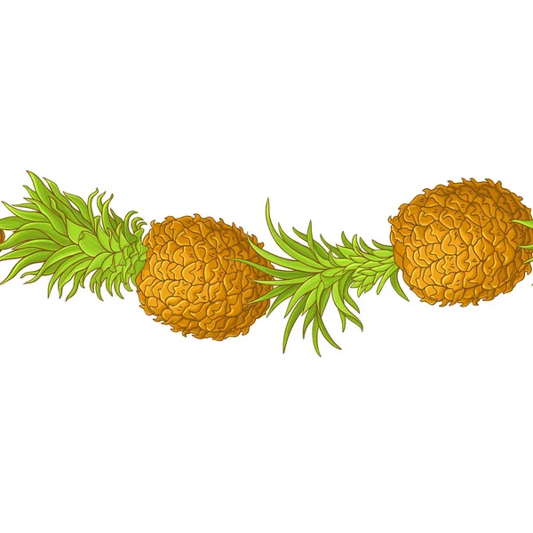 Ananas fruit vector patroon — Stockvector