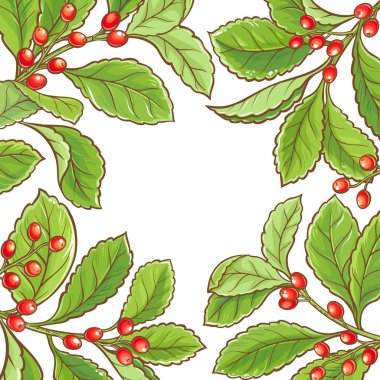 yerba dostum vektör çerçeve