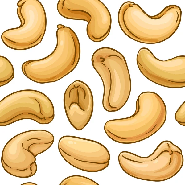 Μοτίβο διανύσματος cashew — Διανυσματικό Αρχείο