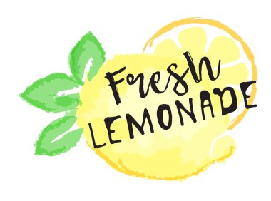Limon meyve etiket ve etiket - taze limonata
