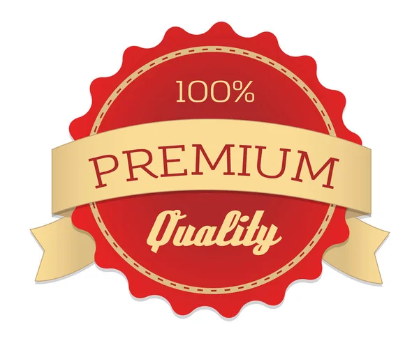 Etiqueta de qualidade premium em estilo vintage —  Vetores de Stock