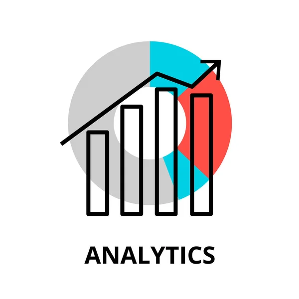 Analytics-ikonen, för grafisk och webbdesign — Stock vektor