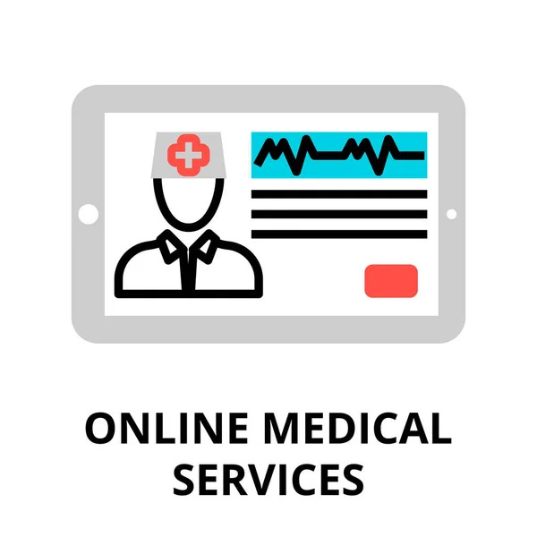 Konzept medizinischer Online-Dienste — Stockvektor