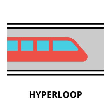 Geleceğin teknolojisi - hyperloop simgesi