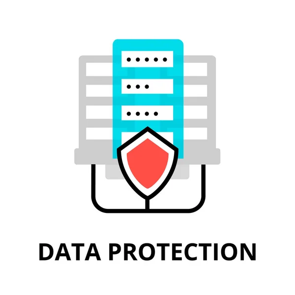 Ícone de proteção de dados —  Vetores de Stock