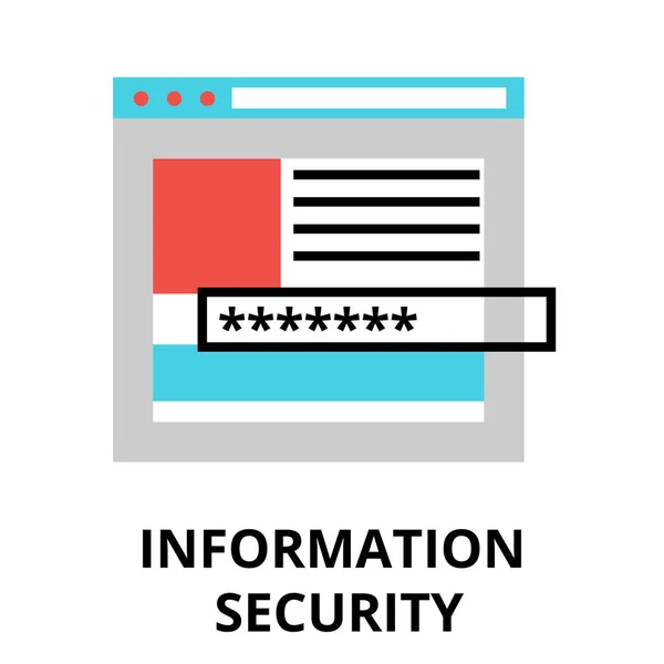 Icono de seguridad de la información, para diseño gráfico y web — Archivo Imágenes Vectoriales