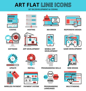 Geliştirme ve kodlama simgeler kümesi