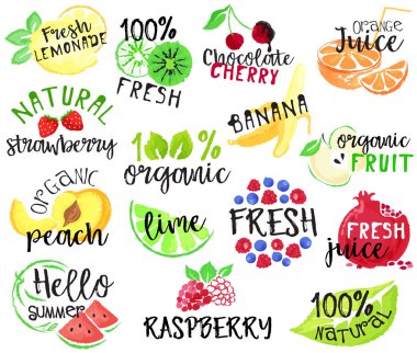 Meyve etiket ve çıkartmalar