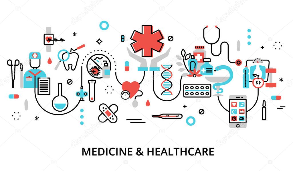 Concept of medicine and healthcare
