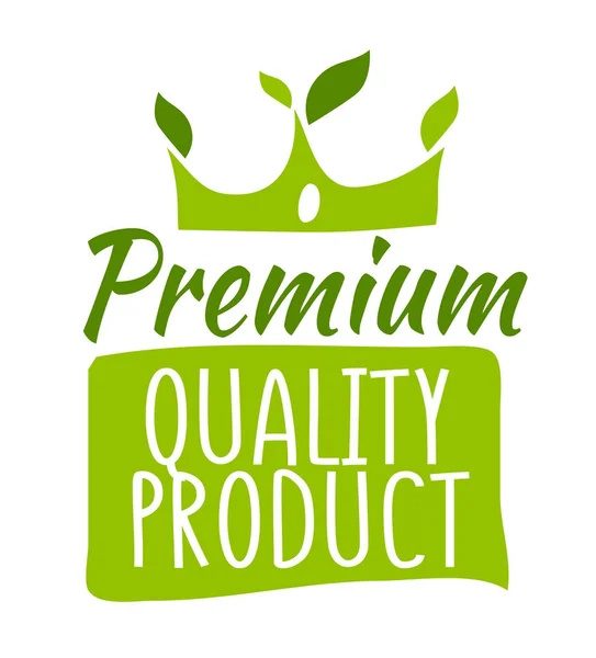 Etiqueta de produto de qualidade premium — Vetor de Stock