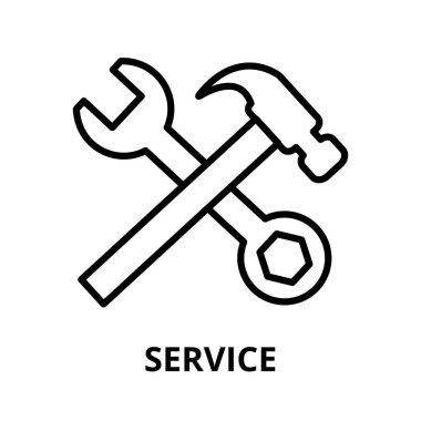 Grafik ve web tasarımı için Service simgesini