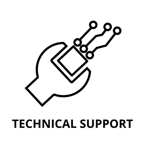 Technical support icon, for graphic and web design — Stock Vector