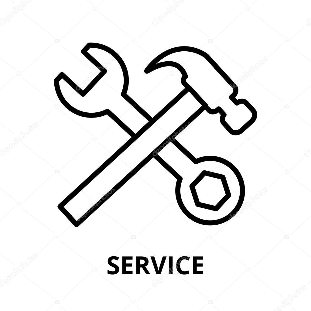 Service icon, for graphic and web design