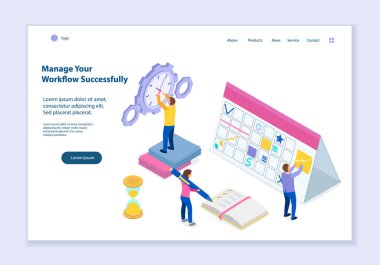Çalışma Akışınızı Başarılı bir şekilde Yönetmenizin Yaratıcı web sitesi şablonu