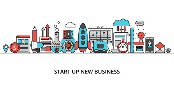 Conceito de startup new business —  Vetores de Stock