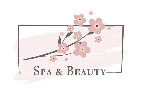 Adesivo Spa Beauty Ilustração Vetorial Para Gráficos Design — Vetor de Stock