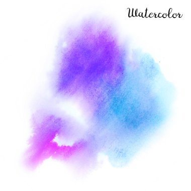 Sulu Boya renkli leke