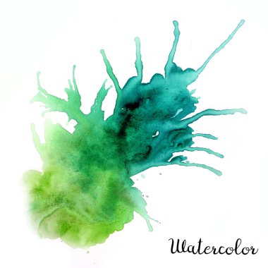 Sulu Boya renkli leke