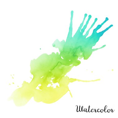 Sulu Boya renkli leke