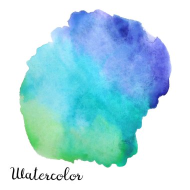 Sulu Boya renkli leke