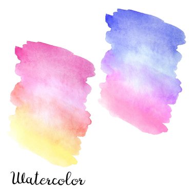 Sulu Boya renkli leke