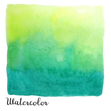 Sulu Boya renkli kare