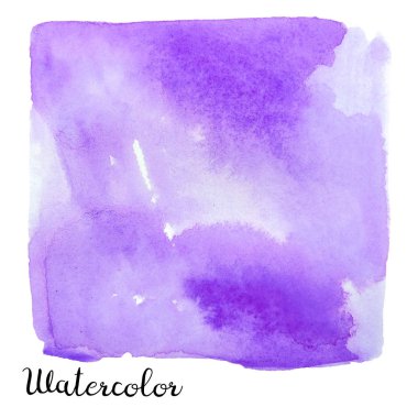 Sulu Boya renkli kare