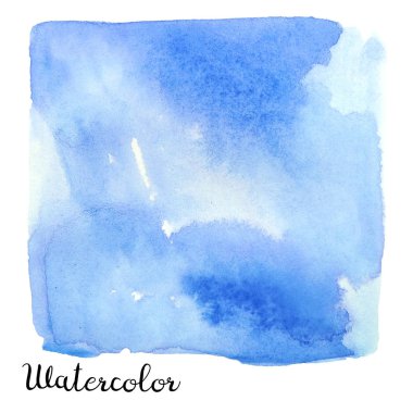 Sulu Boya renkli kare