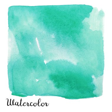 Sulu Boya renkli kare