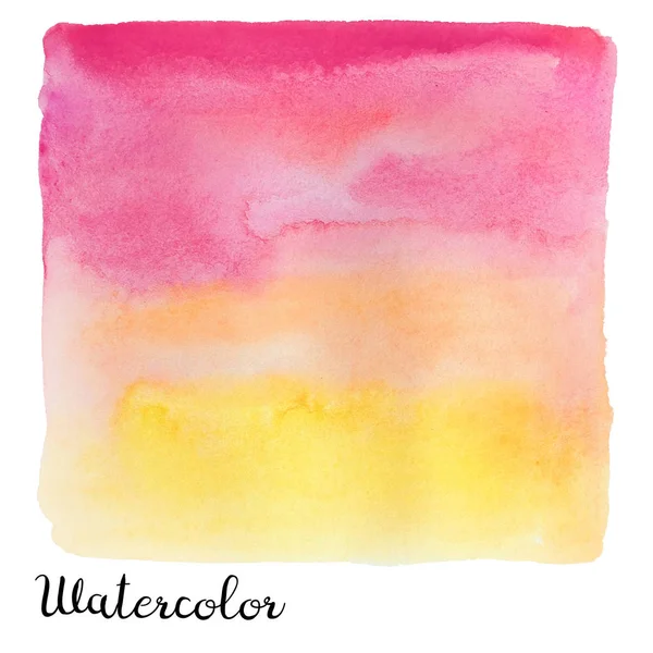 Watercolor colorful square — Stock Photo, Image