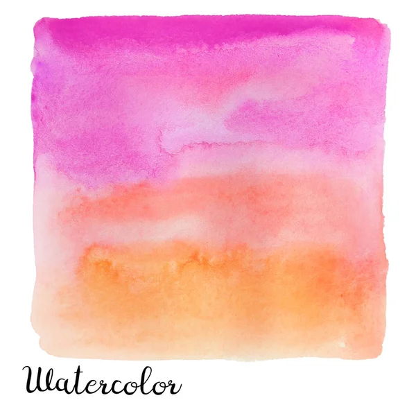 Aquarell bunt quadratisch — Stockfoto