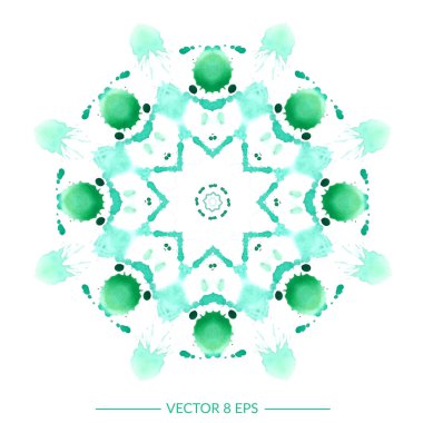 Vektör suluboya mandala