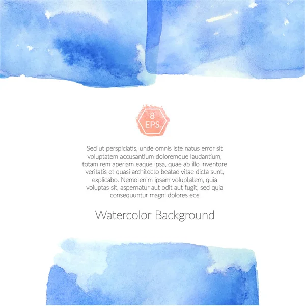 Fundo com elementos aquarela —  Vetores de Stock